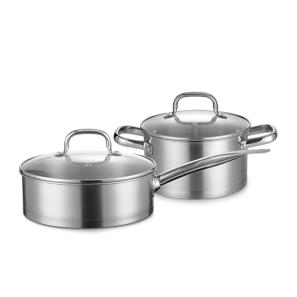 DFS-TZ082A Stainless steel pan set of 2 